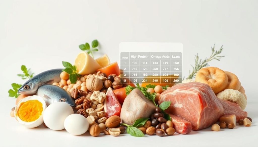 nutrient profiles in high-protein foods