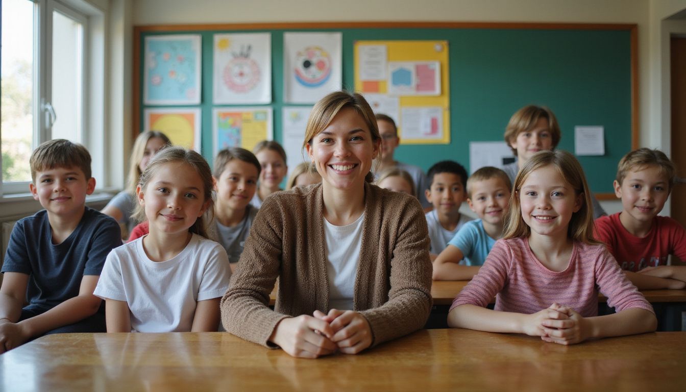 A group of elementary school children in a mental health awareness session.