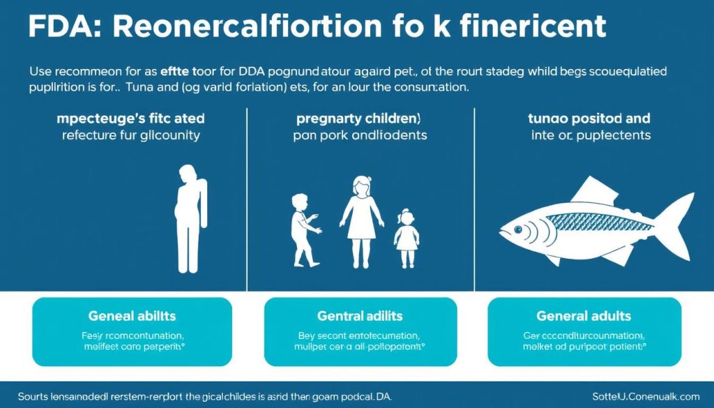 FDA recommendations for tuna consumption for different population groups FDA recommendations for tuna consumption for different population groups